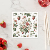 Berry zoete aardbei overal patroon servet (Insitu)