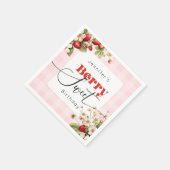 Berry zoete Aardbei verjaardag Servet (Hoek)