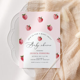 Berry zoete baby shower kaart