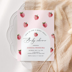 Berry zoete baby shower kaart