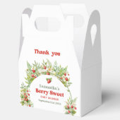 Berry Zoete Boho Arch Roze Wilde Aardbei Bedankdoosjes (Geopend)