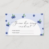 Berry zoete bosbes hoeveel snoepjes in de pot informatiekaartje (Voorkant)