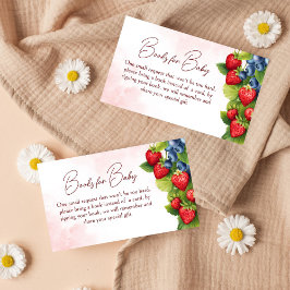 Berry zoete bosbessen aardbei boek aanvraag informatiekaartje