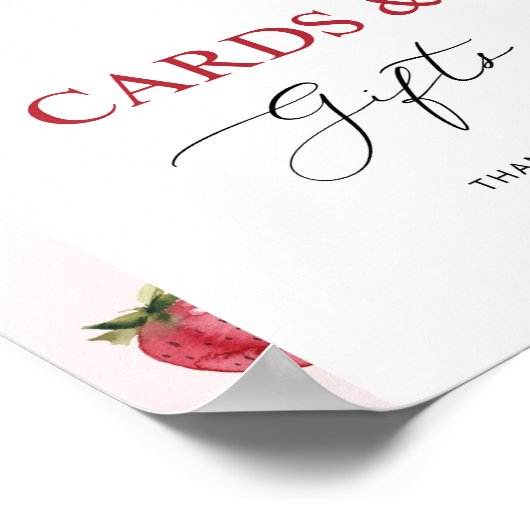 Berry zoete kaarten en geschenken poster (Hoek)