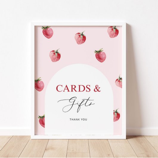 Berry zoete kaarten en geschenken poster