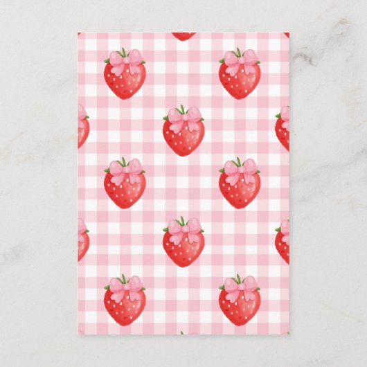 Berry Zoete Roze Diapper Raffle Informatiekaartje (Achterkant)