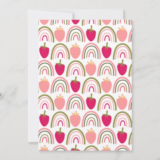 BerryDay Party - Uitnodiging voor verjaardag (Achterkant)