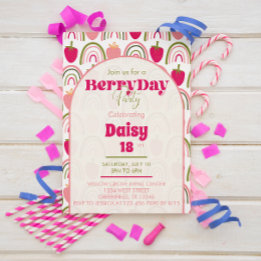 BerryDay Party - Uitnodiging voor verjaardag