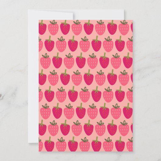 BerryDay Party - verjaardag Kaart (Achterkant)