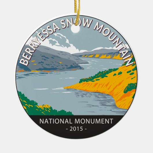 Berryessa Snow Mountain  Nationaal Monument Keramisch Ornament (Voorkant)
