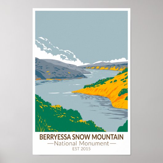 Berryessa Snow Mountain  Nationaal Monument Poster (Voorkant)
