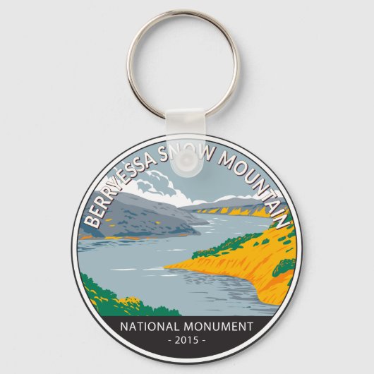 Berryessa Snow Mountain Nationaal Monument Sleutelhanger (Voorkant)