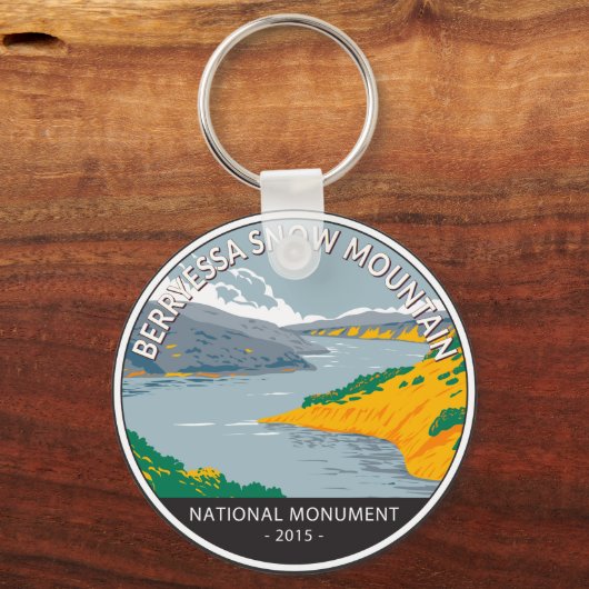 Berryessa Snow Mountain  Nationaal Monument Sleutelhanger (Voorkant)