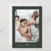 Berryful Botanical Christmas Photo Flat Kaart (Achterkant)