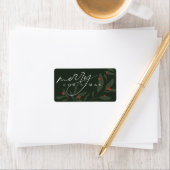 Berryful Botanical Merry Christmas Sticker (Insitu)