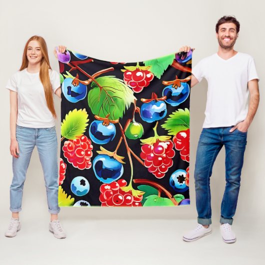 Berryful Delight Art Fleece Deken (In situ)