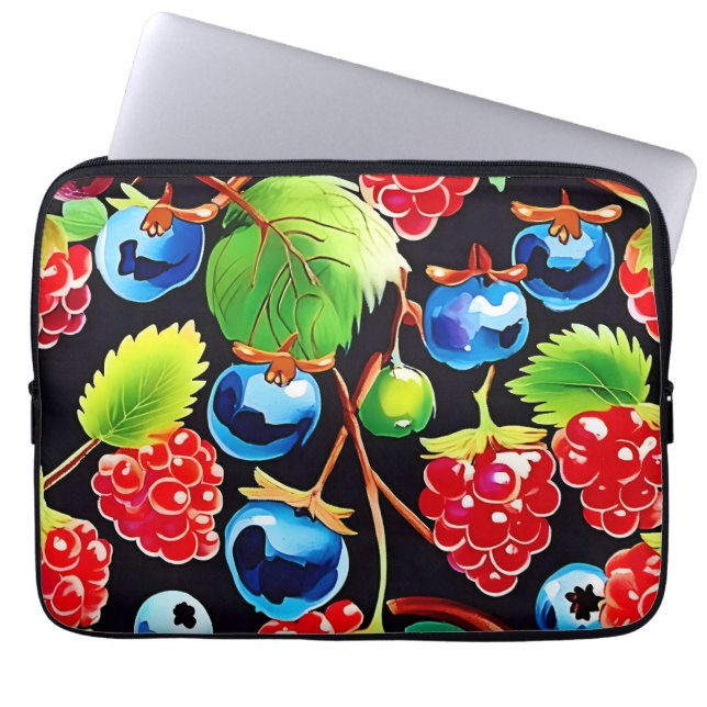 Berryful Delight Art Laptop Sleeve (Voorkant)