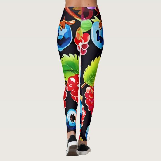 Berryful Delight Art Leggings (Achterkant)