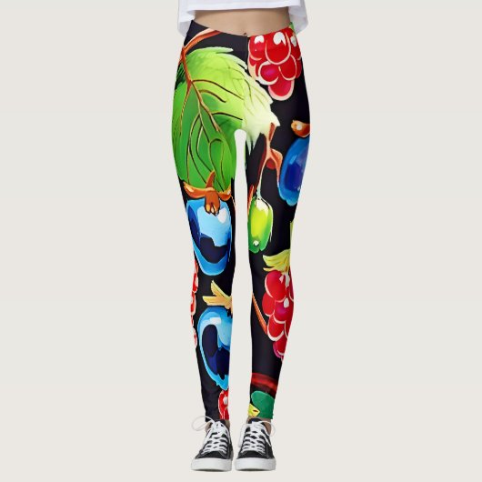Berryful Delight Art Leggings (Voorkant)