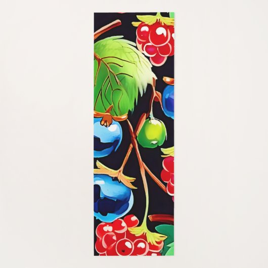 Berryful Delight Art Yogamat (Achterkant)