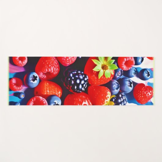 Berrylicious Burst Delight Design Yogamat (Voorkant (horizontaal))