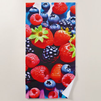 Berrylicious burst strandlaken