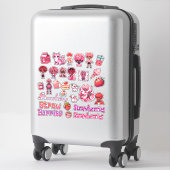 Berrylicious Delights: 30-delige aardbei thema Sticker (Koffer)