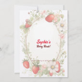 Berrylicious eerste verjaardag! 1e Jubileum Partij Kaart (Achterkant)