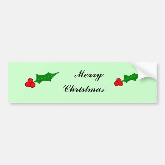 Berrys, Berrys, Merry, Kerstmis Bumpersticker (Voorkant)