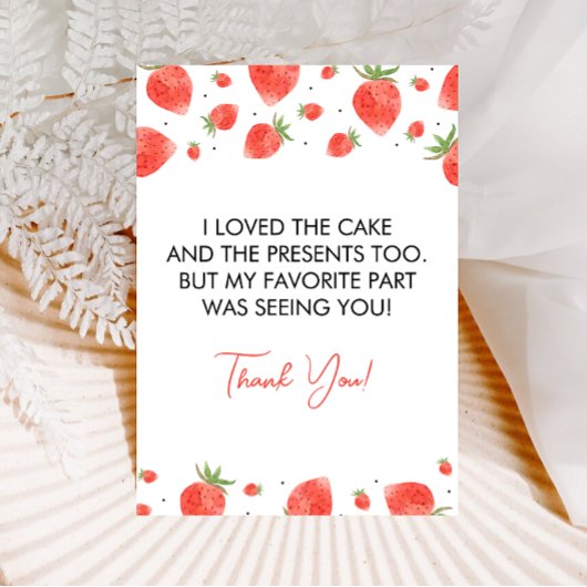 Berry's Eerste Verjaardag Dankkaart Kaart