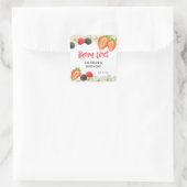 Berry's Eerste Verjaardag Vierkante Sticker (Tas)