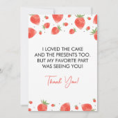 Berry's verjaardag bedankkaart kaart (Voorkant)