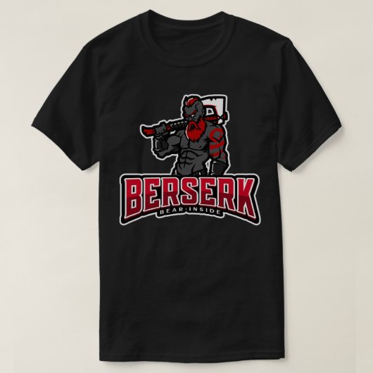 Berserk Viking Warrior T-shirt (Design voorkant)