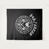 Berserk Vikings Germanic runt Norse mythologie Wandkleed (Voorkant (horizontaal))