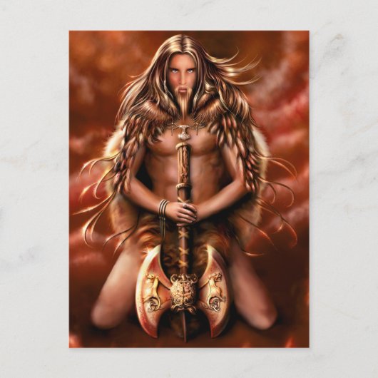 Berserker Briefkaart 1 van Nellis Eketorp (Voorkant)