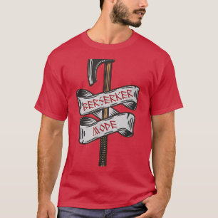 Berserker Mode Viking Battle Ax Runic Tattoo Clas T-shirt