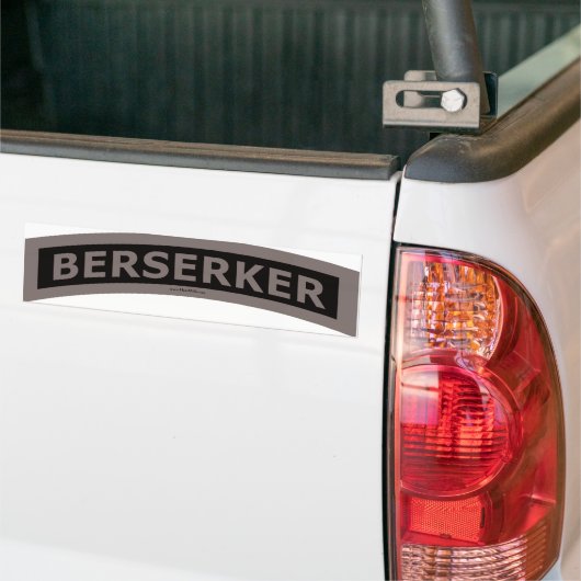 Berserker Tab - Ondergedompeld Bumpersticker (Op Truck)