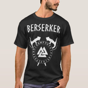 Berserker Viking krijger Noorse Runen T-shirt