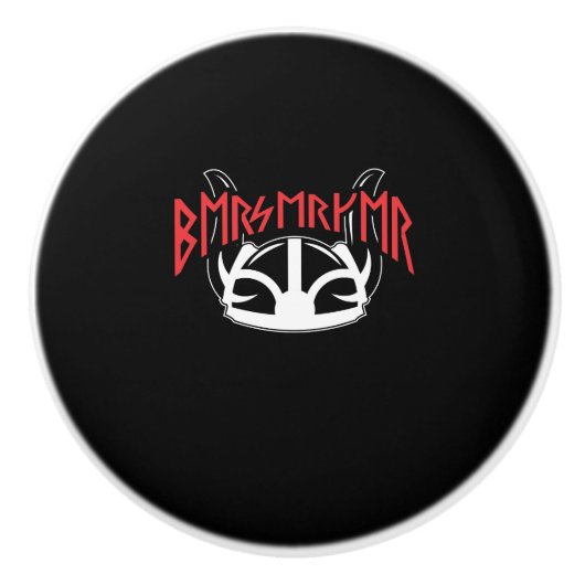 Berserker Viking runt Norse Paganism Keramische Knop (Voorkant)