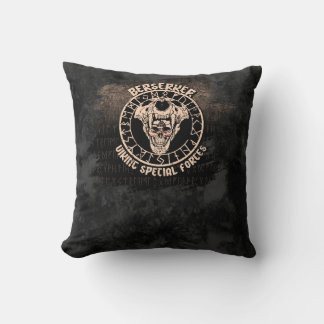 Berserker Viking Special Forces Noorse Schedel Run Kussen