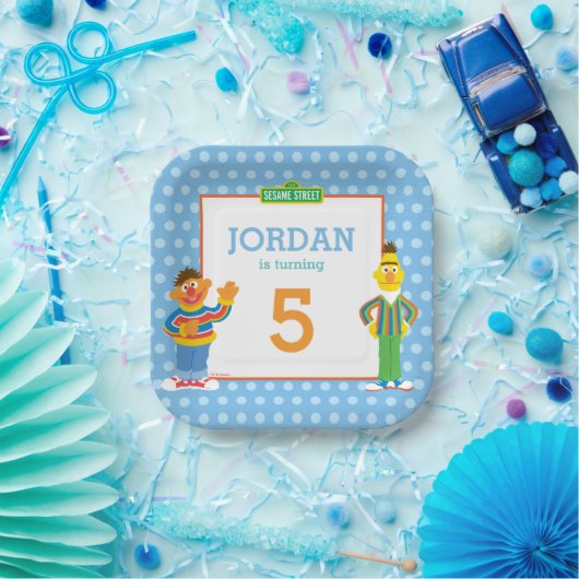 Bert and Ernie Birthday Papieren Bordje (Feest)