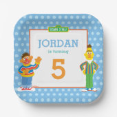 Bert and Ernie Birthday Papieren Bordje (Voorkant)
