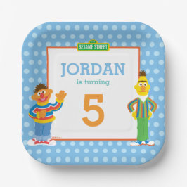 Bert and Ernie Birthday Papieren Bordje