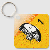 Bert Basket Disk Golf Bag Label Sleutelhanger (Voorkant)