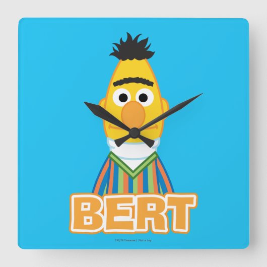 Bert Classic Style Vierkante Klok (Voorkant)