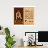 Bert Daniels Yankees Baseball 1912 Poster (Thuiskantoor)