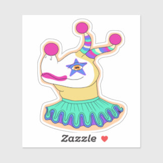 Bert de Clown Dragon Sticker