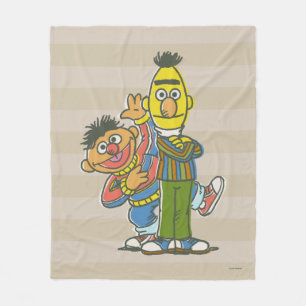 Bert en Ernie Classic Style Fleece Deken