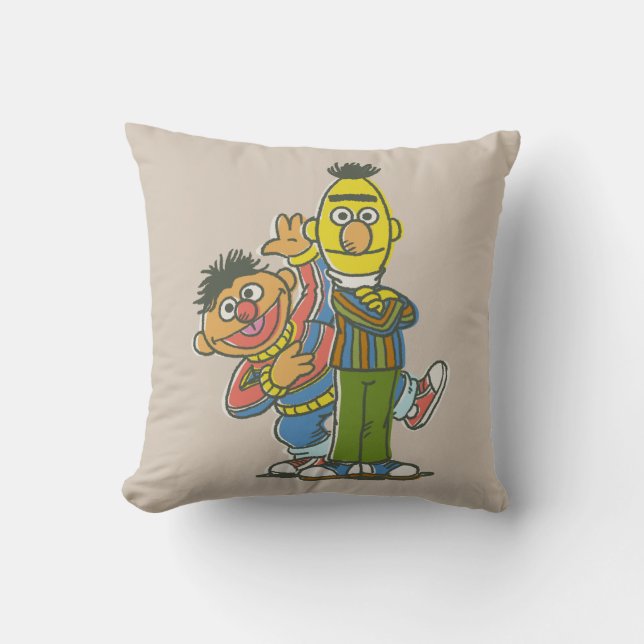 Bert en Ernie Classic Style Kussen (Voorkant)