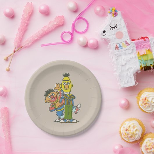 Bert en Ernie Classic Style Papieren Bordje (Feest)